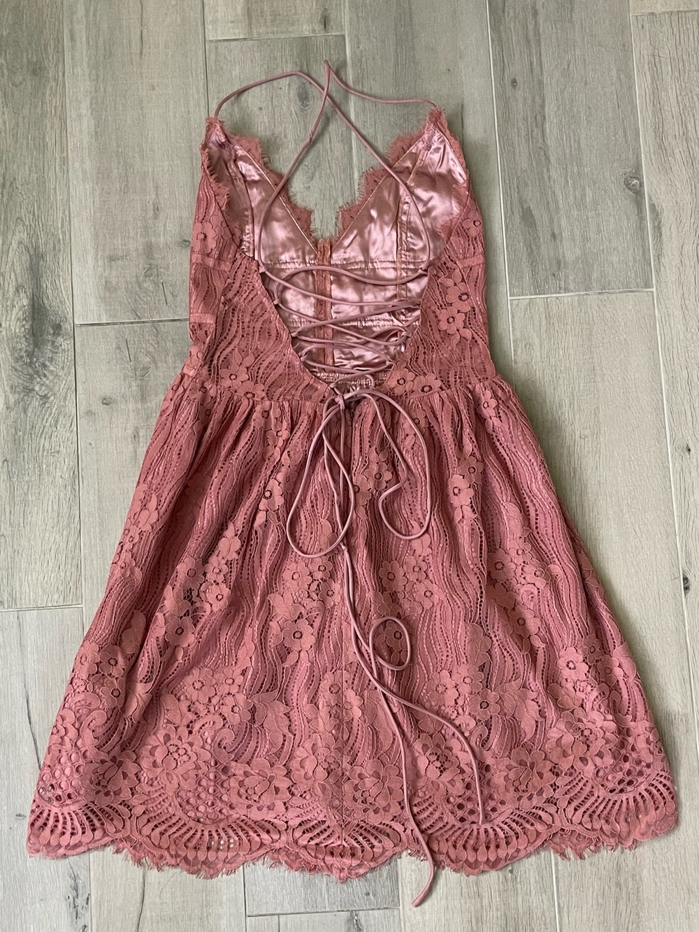 NWT Lady Black Tie Aurelia Mauve Lace Fit & Flare Dress Size Small - Picture 2 of 10